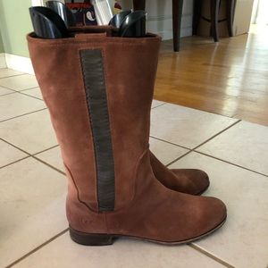 Ugg Suede Mid Calf Riding Boot
